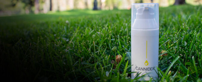 cannidex bottle on grass